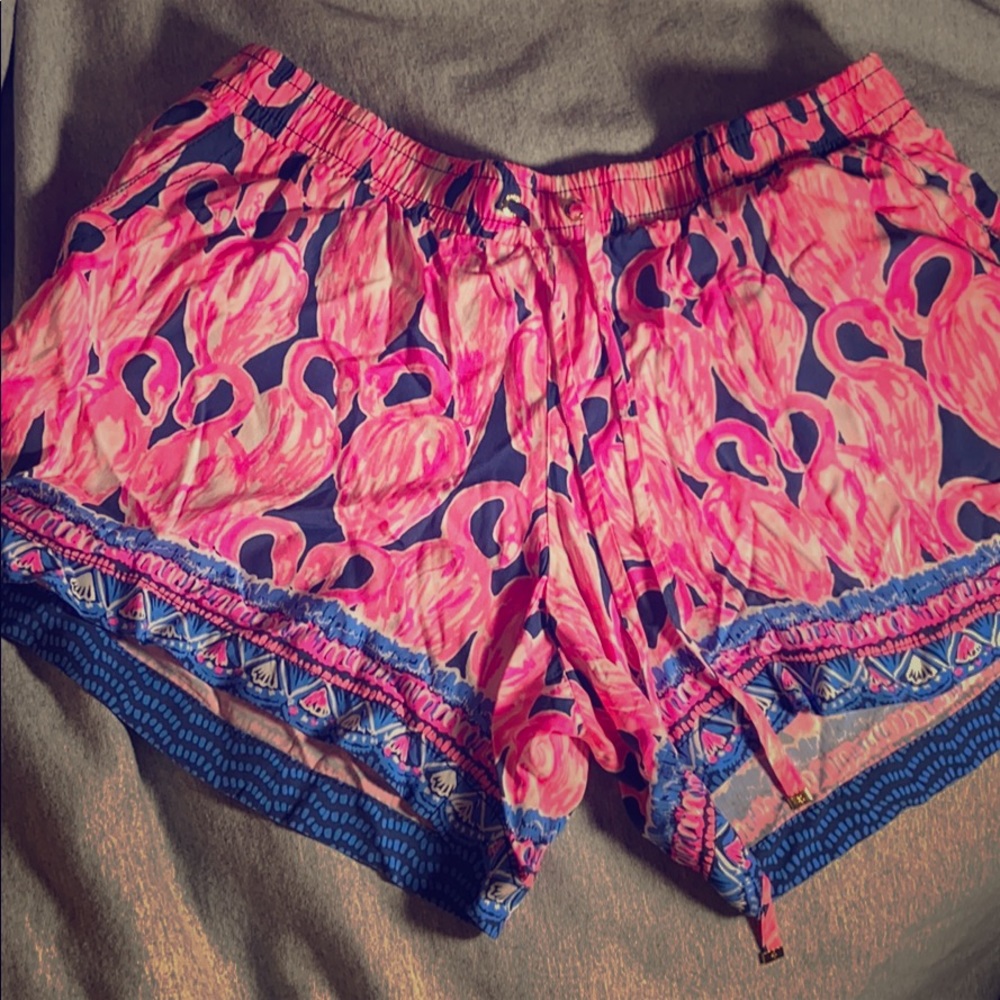 Lilly Pulitzer Shorts Flamingo Print